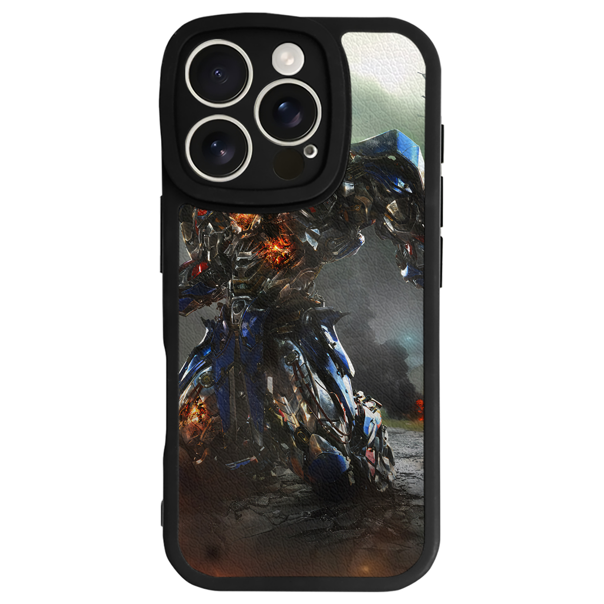 （画像用） Transformers トランスフォーマー 【iPhone 16シリーズ対応】シリコンスマホケース（レザー調） 材質：シリコン